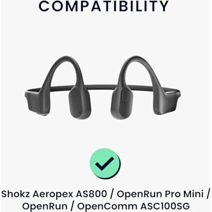 kwmobile USB C Ladekabel für Shokz Aeropex AS800/OpenRun, 100cm Schwarz, Schnellladefunktion – Bild 2