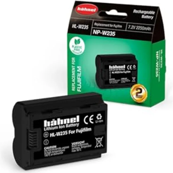 Hähnel HL-W235 Lithium-Ion Akku 2250 mAh für Fujifilm Digitalkameras, schwarz