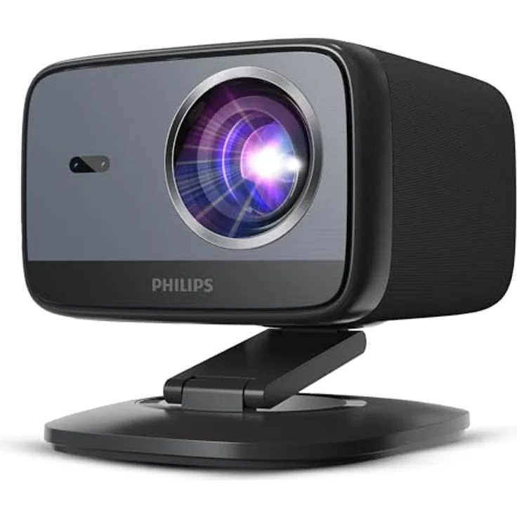 Philips NeoPix 450 Smart, Heimkino-Beamer, Full HD 1920 x 1080p, 500 Lumen, Google TV, WLAN 6, Schwarz – Bild 1