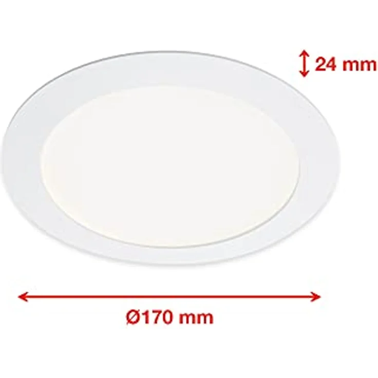 Telefunken LED-Einbauleuchte Virgo, dimmbar, RGBW-Farbwechsel, smart steuerbar, weiß, Ø 17 cm – Bild 8