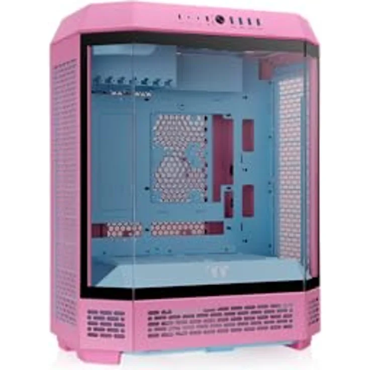 Thermaltake The Tower 600 Mid Tower Chassis | Vertikales Design, Kühlungsunterstützung | Bubble Pink