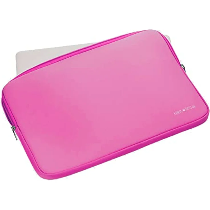 König Design Laptoptasche 16 Zoll, stoßfeste Notebook Schutzhülle in Pink für Apple MacBook Pro/Air und kompatible Laptops – Bild 3