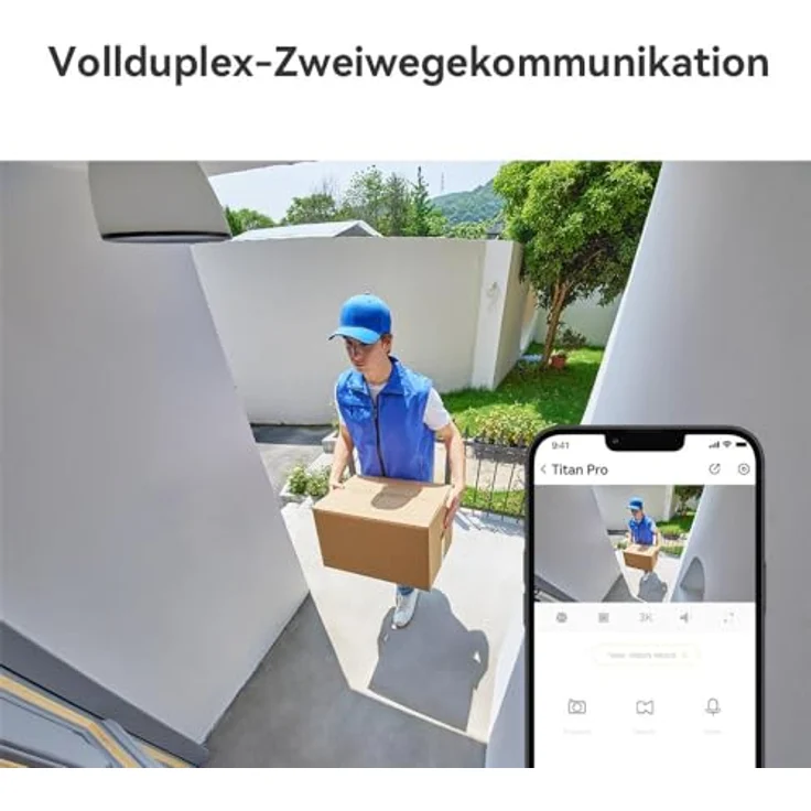 Imou WRL CAMERA 6MP TITAN PRO IPC-U7LP-6V0NE, Netzwerkkamera mit 3200 x 1800 Pixel, integrierten Mikrofon und PoE-Unterstützung, Schwarz – Bild 4