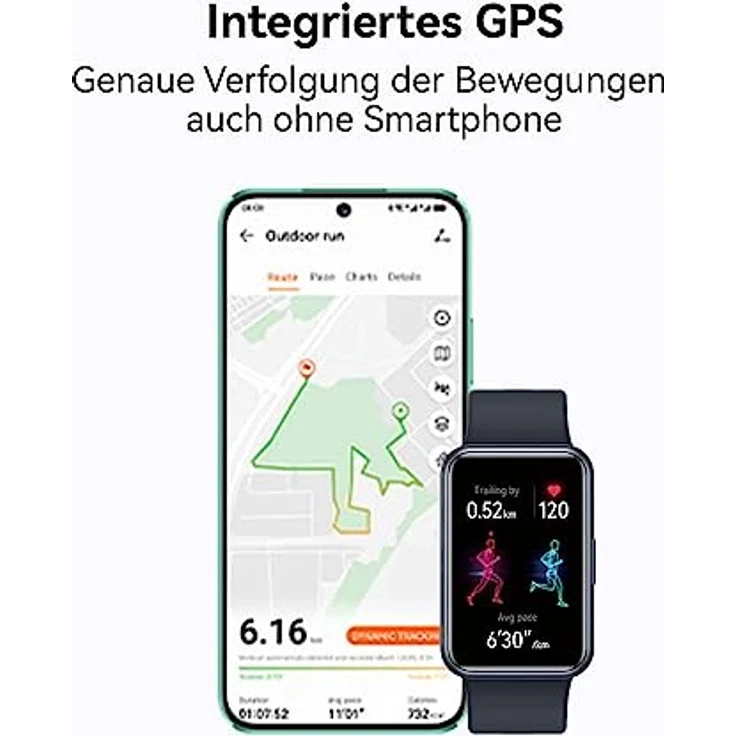 HUAWEI Watch FIT SE Smartwatch, Fitnessuhr mit 1,64-Zoll-HD-AMOLED-Bildschirm und langanhaltender Akkulaufzeit, Aktivitätstracker kompatibel mit Android & iOS, Gesundheitsmonitor & Sport-Tracker, Aquamarine Green – Bild 5