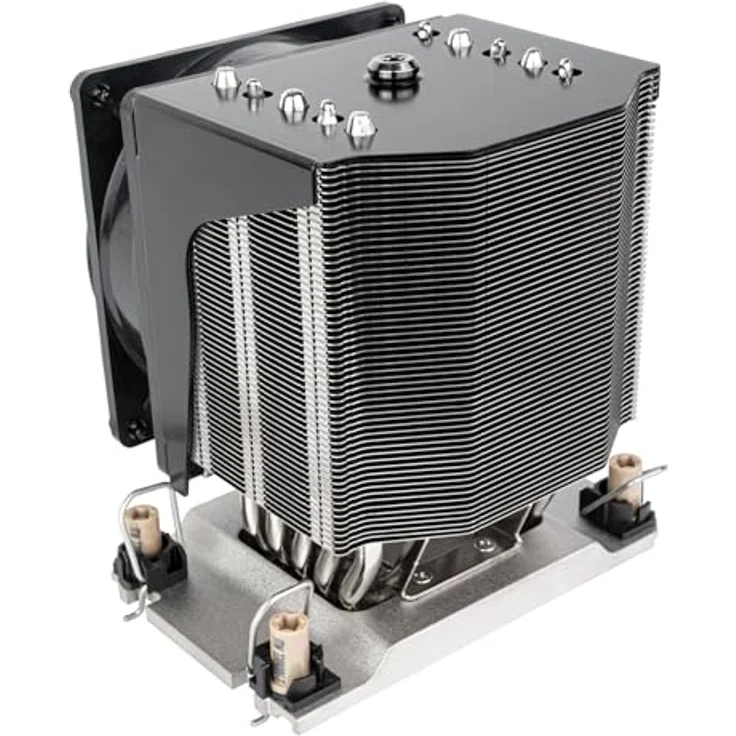 Silverstone SST-XE04-4677VB CPU-Kühler, Intel Sockel4677 - Silber, mit fünf 6-mm-Heatpipe und PWM-gesteuertem Lüfter – Bild 5