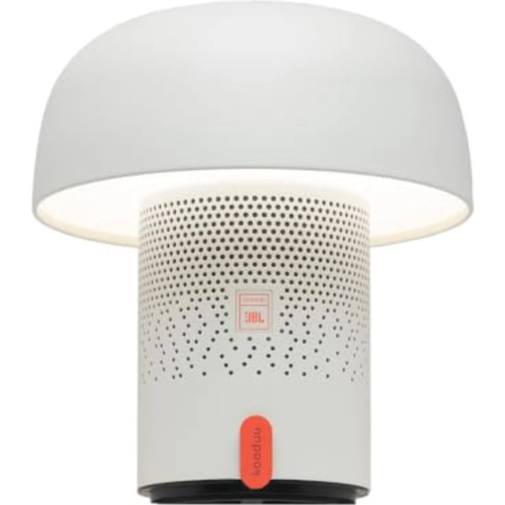 Kooduu Sensa Play Tragbare Lautsprecherlampe mit SOUND by JBL, 360° Bluetooth-Audio, dimmbarem LED-Licht in Cloudy White, 10W, 11 Stunden Akkulaufzeit – Bild 2