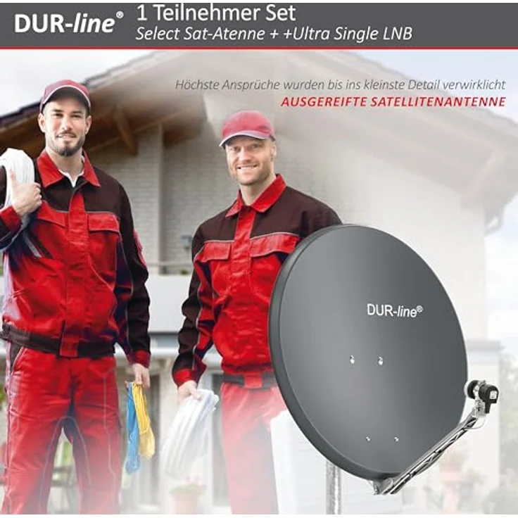 DUR-line Select 75/80cm Komplettanlage anthrazit + Single LNB – Bild 10