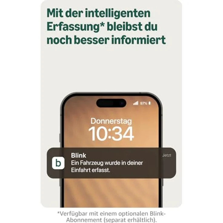 Blink Außenkamera 2K+, kabellose Sicherheitskamera mit 2K-Videoauflösung, verbesserter Audioqualität und bis zu zwei Jahre Batterielaufzeit, Schwarz – Bild 4