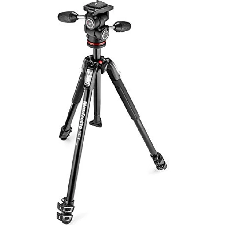 Manfrotto MK190 X 3?3 W1 + Kugelkopf für Kamera Stativ schwarz – Bild 3