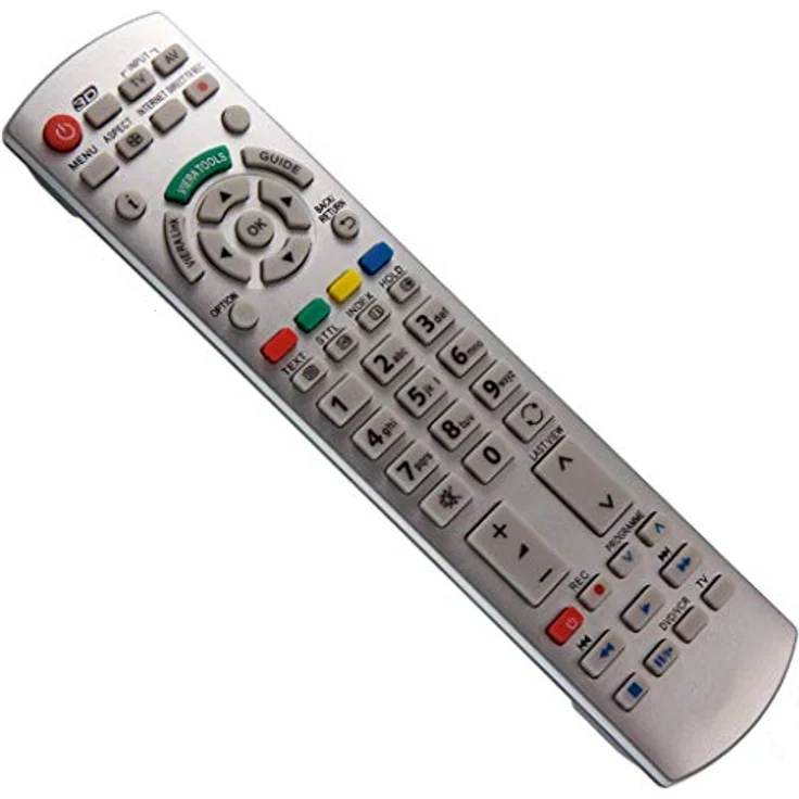 Alltro Ersatz TV Fernbedienung für Panasonic N2QAYB000239, kompatibel mit Samsung TV, Reichweite 10 m, AA Batterien, 2 cm Höhe, 16 cm Länge – Bild 2