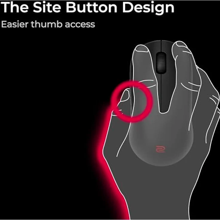 BenQ ZOWIE U2-DW, Kabellose Gaming-Maus mit optischem Sensor und 3200 DPI, schwarz – Bild 6