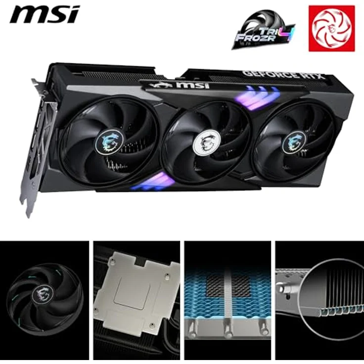 MSI GeForce RTX 5060 Ti 8G GAMING TRIO OC, 8GB GDDR7 Grafikkarte mit HDMI und 3xDP, max. Auflösung 7680x4320 – Bild 5
