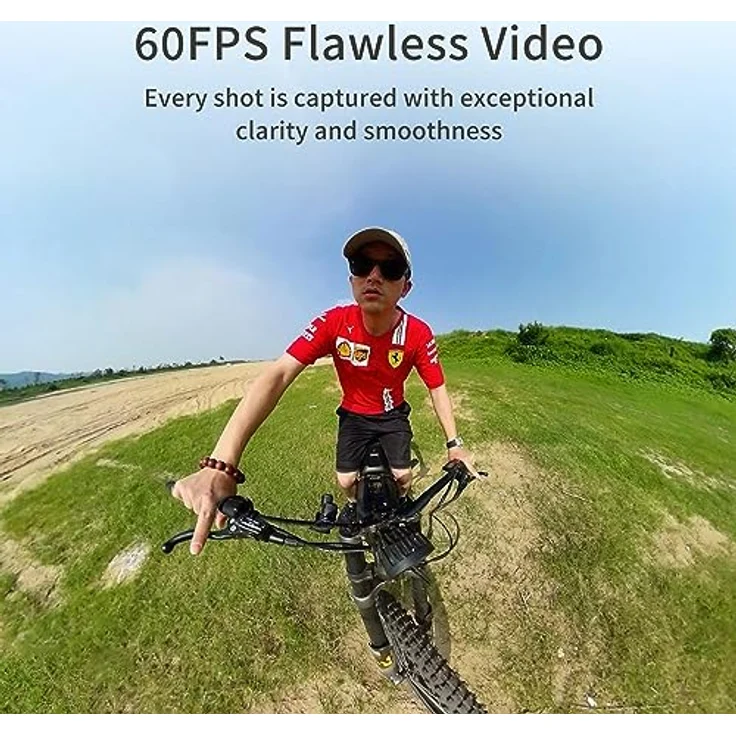 KanDao QooCam 3 Action Kamera, Motorrad Combo - 5.7K 360 Video, 4K/60fps Video, 62MP 360 Grad Foto, Wasserdicht bis 10m – Bild 4