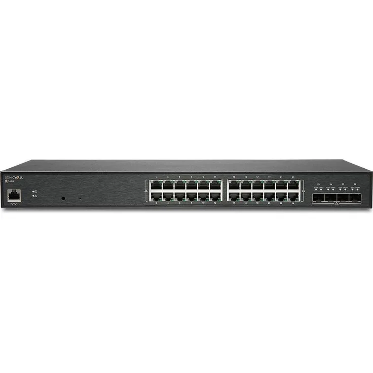 SonicWall Switch SWS14-24 - Switch - managed (28 Ports), Schwarz, mit 1 Jahr 24x7 Support