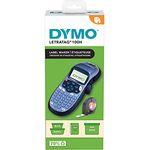 DYMO LetraTag LT-100H Beschriftungsgerät Handgerät | Tragbares Etikettiergerät mit ABC Tastatur | blau | Ideal fürs Büro oder zu Hause