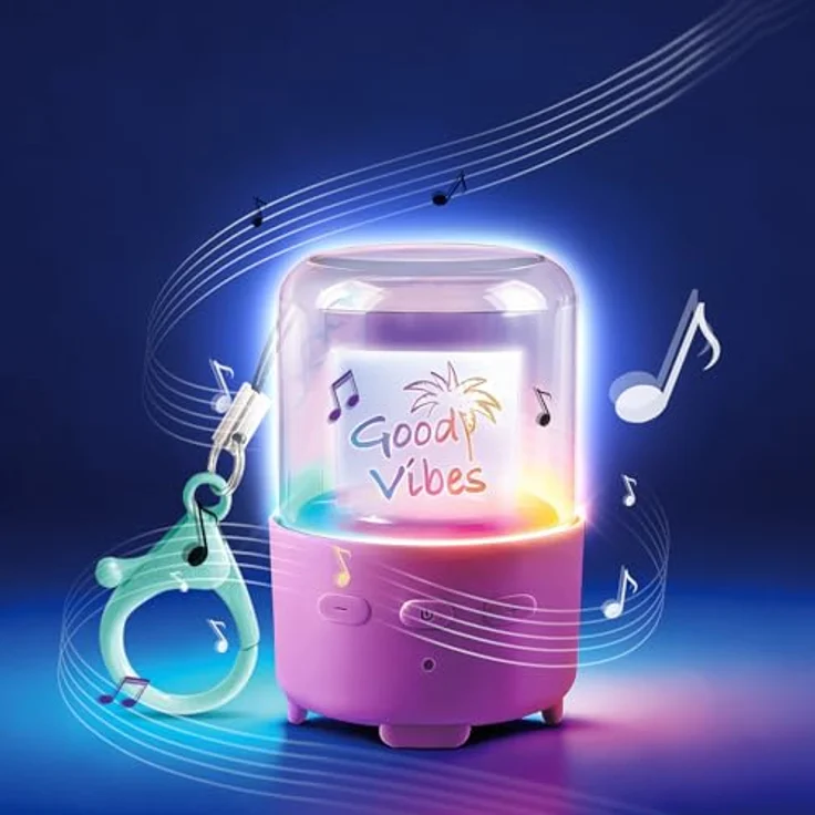 Canal Toys Music Creator Mini Speaker, kabelloser Bluetooth-Lautsprecher mit Farbwechsel LED, personalisierbar, wiederaufladbar, inkl. Zubehör für Kinder ab 8 Jahren, INF 059 – Bild 5