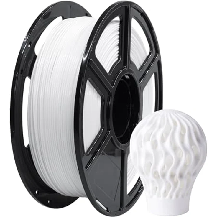 FLASHFORGE PETG Hochgeschwindigkeits-Filament 1,75 mm, 1 kg, Maßgenauigkeit +/-0,02 mm, kompatibel mit den meisten FDM-Druckern, weiß – Bild 1