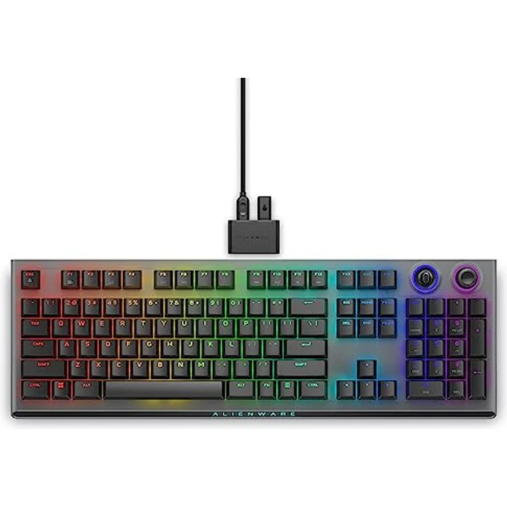 Alienware Tri-Mode kabellose Gaming Tastatur - AW920K (Dark Side of The Moon) – Bild 1