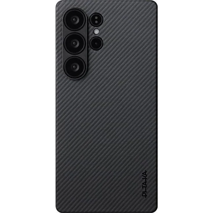 Pitaka Ultra-Slim Case für Samsung Galaxy S25 Ultra, Schwarz/Grau Twill, elegante Smartphone Hülle