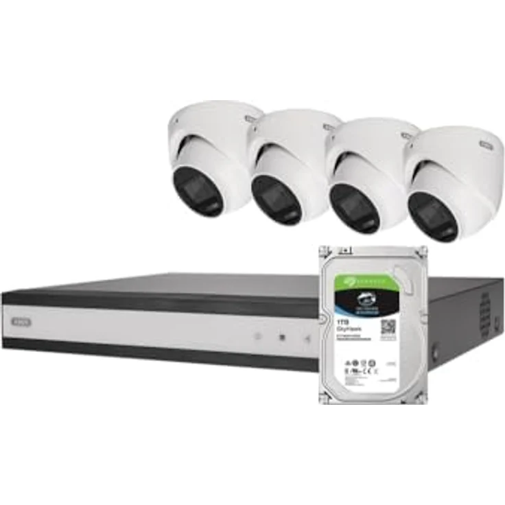 Abus TVVR33843D 8-Kanal Hybrid Analog Komplettset, Netzwerkkamera mit intelligenter Bewegungserkennung und flexibler Nachtsicht, Weiss – Bild 4