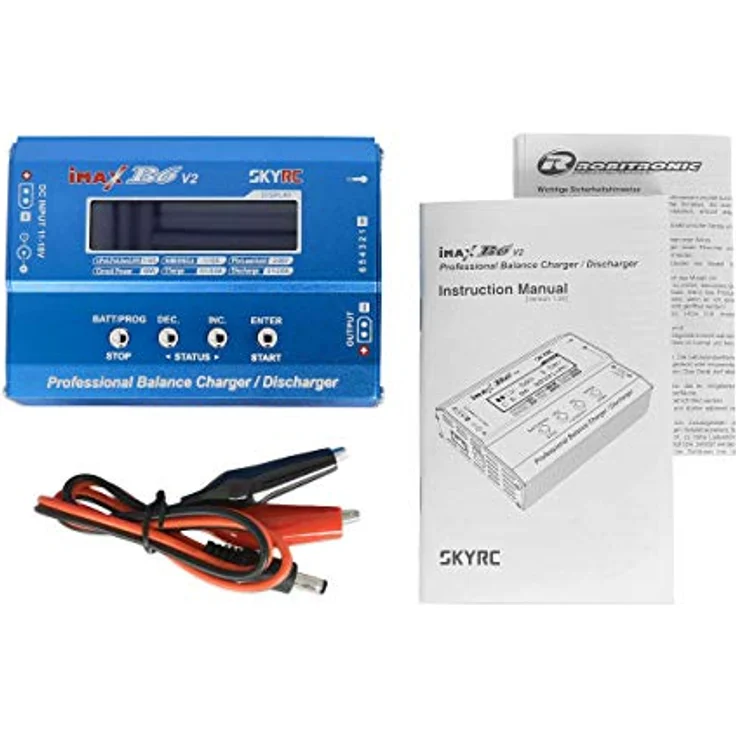 SKYRC B6DC V2 Modellbau-Ladegerät 6 A Blei, LiFePO, LiHV, LiIon, LiPo, NiCd, NiMH Timer-Abschaltung, Temperaturüberwachung, Grafische Anzeige (SK100161) – Bild 7