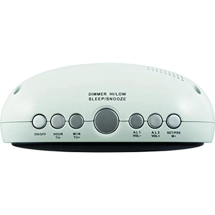ECG RB 010 White Radiowecker – FM Tuner, 10 Vorwahlen, Digitale Uhr-Wecker, Wecken durch Radio-Wecker, Funktion aufgehobene Weckzeit, Ausschalt-Timer Weiß – Bild 4