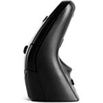 BakkerElkhuizen DXT03W Ergonomisch gestaltete kabellose beidhändige Präzisionsmaus, USB-A-Dongle, Schwarz