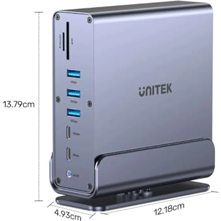 Unitek Docking Station USB-C mit 2 x HDMI, DisplayPort und 1GbE Ethernet – Bild 8