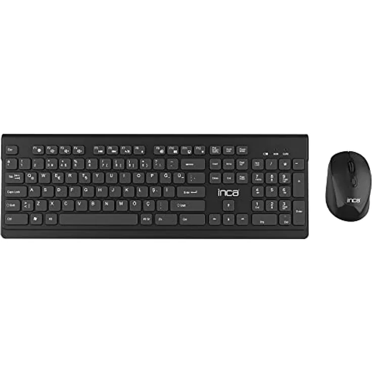 INCA IWS-519 Wireless Multimedia Slim Chocolate Design Tastatur & Mouse Set
