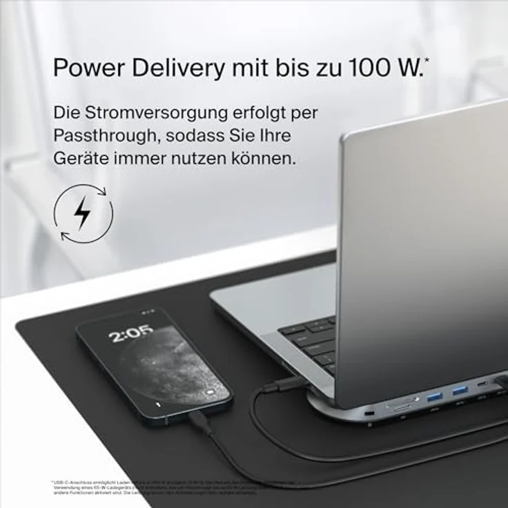 Belkin Connect Universal-USB-C-11-in-1-Pro-Dock für 3 Monitore, Silicon Motion-Technologie; für Chromebook, Mac- + Windows-Laptops; 100 W PD; Datentransfer mit 10 Gbit/s; 2,5-Gbit/s Ethernet, Schwarz – Bild 4