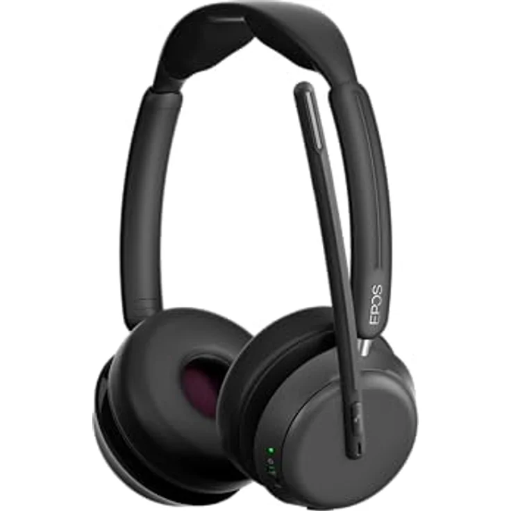 EPOS IMPACT 1060 Hochwertiges Büro-Bluetooth Headset - Beidseitig, EPOS AI verbesserte Sprachaufnahme, Super Wideband Audio - Schwarz – Bild 1