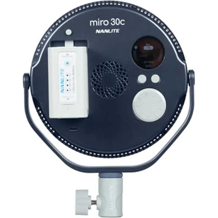 Nanlite Miro 30C RGB Runde LED Lichtpanel, 4854 Lux, CCT 2700-7500K, Midnight Blue – Bild 4