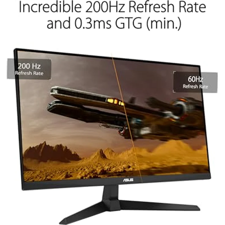 ASUS TUF Gaming VG259Q5A, 25 Zoll Full HD Monitor mit 200 Hz, 0.3ms GtG, G-Sync und FreeSync, Fast-IPS Panel, 1920x1080, ELMB, DisplayPort, HDMI, Lautsprecher – Bild 3