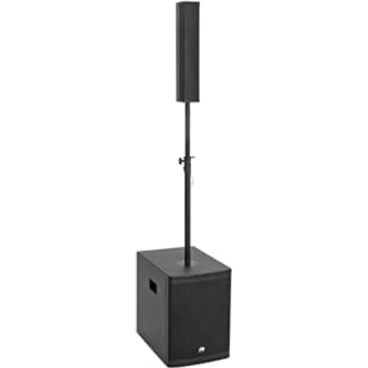 Omnitronic ROD-1043 Aktives PA-Lautsprecher-Set, 350 W RMS, Bluetooth, DSP mit Presets, mobilem Design, 3 Zoll