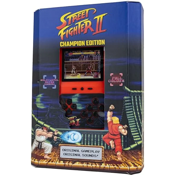 Fizz creations Street Fighters 2 Champion Edition, Retro Handheld Spielekonsole mit farbigem Display und 12 klassischen Charakteren – Bild 8