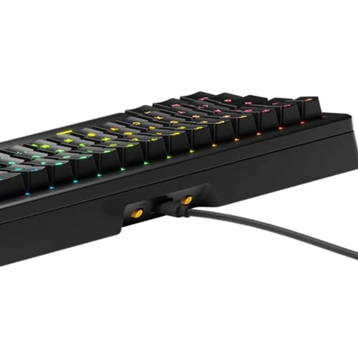 Glorious GMMK 3 HE 65 % Gaming-Tastatur, ISO (DE), mit Hall-Effekt-Switches, Hot-Swap-fähig, RGB-Beleuchtung, schwarz, kabelgebunden – Bild 11