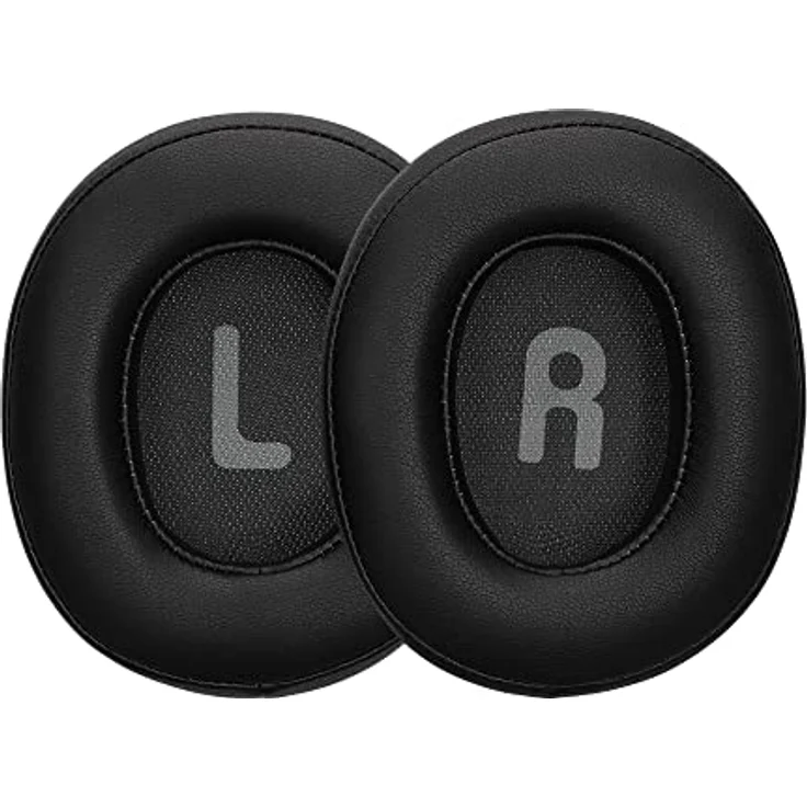kwmobile 2X Ohrpolster kompatibel mit JBL Tune T760NC / T750BTNC / T710BT / T700BT - Kunstleder Over Ear Kopfhörer Polster, Schwarz – Bild 1