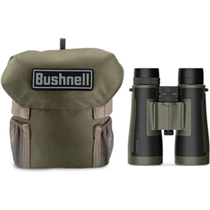 Bushnell Trophy R5, Fernglas 12x50 mm mit HDOS-Optik, wasserdicht und verstellbaren Augenmuscheln, grün – Bild 5