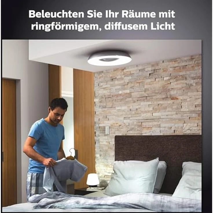 Philips Lighting Hue LED-Deckenstrahler 871951434137100 Hue White Ambiance Still Deckenleuchte weiß 2400lm inkl. Dimmschalter LED – Bild 5