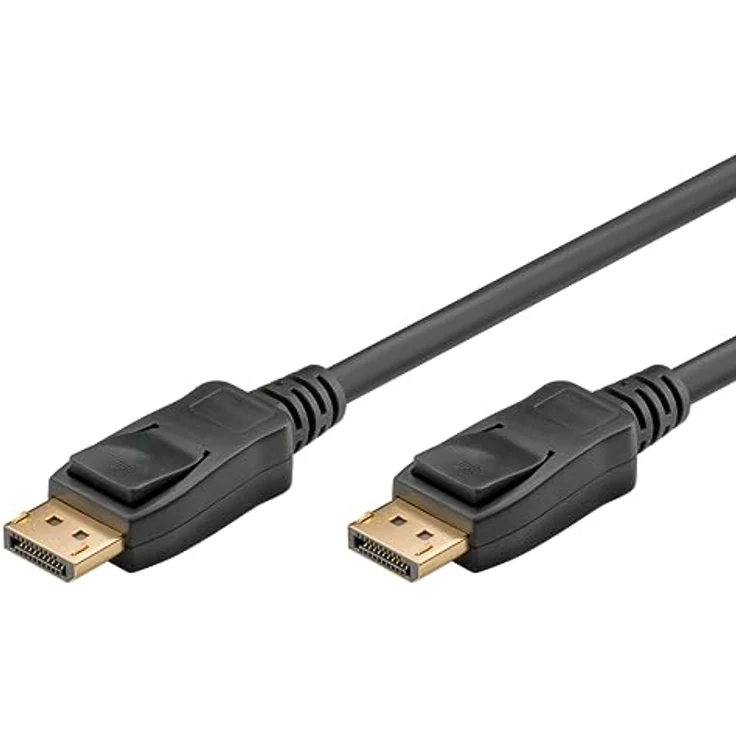goobay 64865 - DisplayPort Kabel 2.1 / 8K Auflösung bei 60Hz / Verbindungskabel geeignet für Gaming PCs / PS5 / geschirmt / 5M – Bild 1