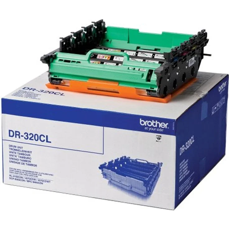 Brother ST-BRDR320CL DR320CL Trommeleinheit, Original Tonertrommel, Ergiebigkeit 25.000 Seiten, 4 Farben (Cyan/Magenta/Gelb/Schwarz)