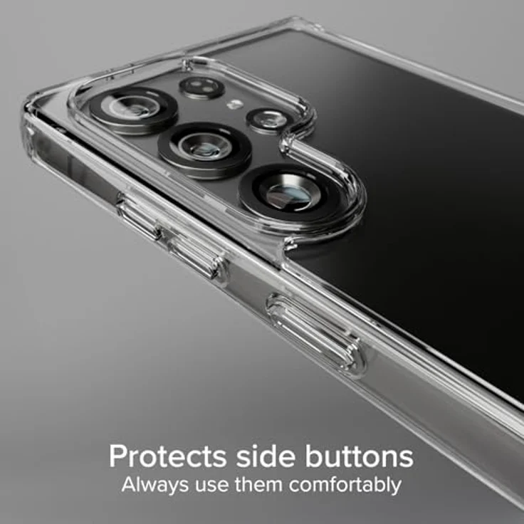 SBS Extreme Active Case D3O für Samsung S25 Ultra, flexibel und strapazierfähig, stoß- und kratzfest, transparent – Bild 4