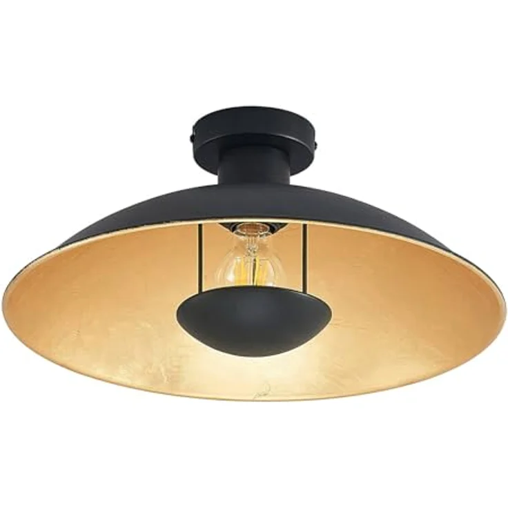 Lindby Deckenlampe 'Narisara' (Modern) in Schwarz aus Metall (1 flammig, E27) - Wohnzimmerleuchte mit gemütlicher Atmosphäre – Bild 1