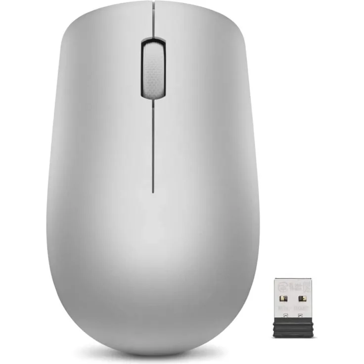 Lenovo 530 Wireless Mouse - Maus - rechts- und linkshändig - optisch - 3 Tasten - kabellos - 2.4 GHz - kabelloser Empfänger (USB) - Platinum Grey - für Flex 5G 14Q8CX05, Legion 5 15IMH05, ThinkCentre M70, V14 G2 ALC, V15 IML, V55t-15 - Preisvergleich