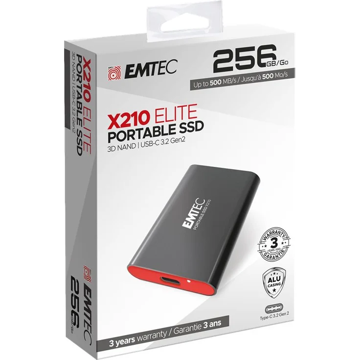 Emtec SSD 3.2Gen2 X210 256GB Portable (ECSSD256GX210) – Bild 4