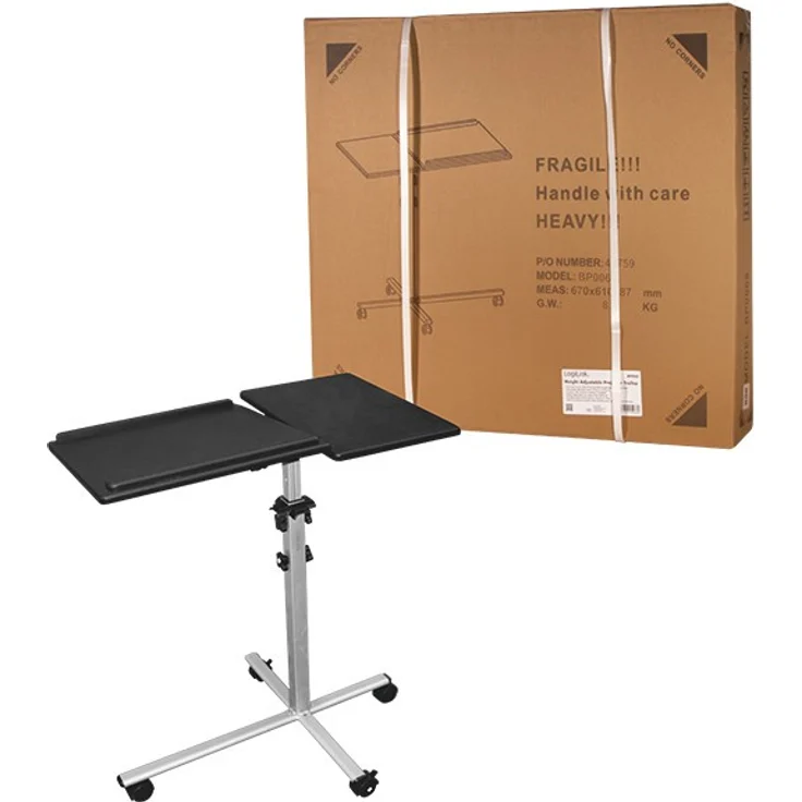 LogiLink Projektor Wagen, höhenverstellbar, Max.10KG, sw-sil – Bild 4