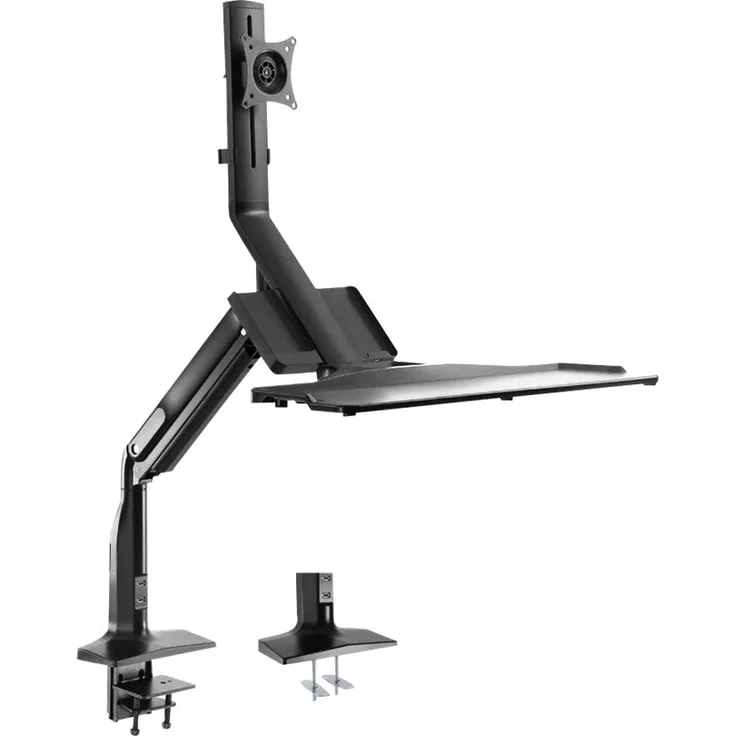 InLine - Aufstellung für LCD-Display - PC-Ausrüstung - Kunststoff, Aluminium, Stahl - Schwarz - Bildschirmgröße: 43.2-81.3 cm (17''-32'') - Schreibtisch (23174A)