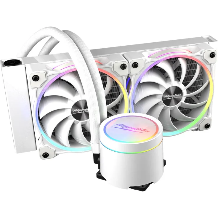 Alpenföhn Gletscherwasser 240 AiO-Wasserkühlung RGB, weiß – Bild 6