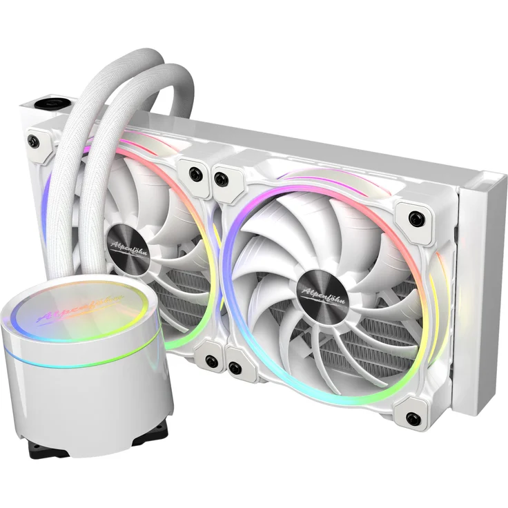 Alpenföhn Gletscherwasser 240 AiO-Wasserkühlung RGB, weiß – Bild 10