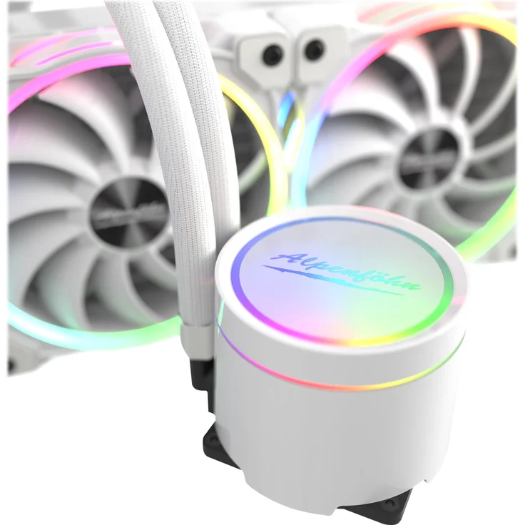 Alpenföhn Gletscherwasser 240 AiO-Wasserkühlung RGB, weiß – Bild 7
